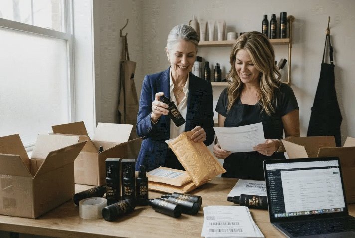 Le bouche-à-oreille entre clientes du salon et groupes d'entraide en ligne