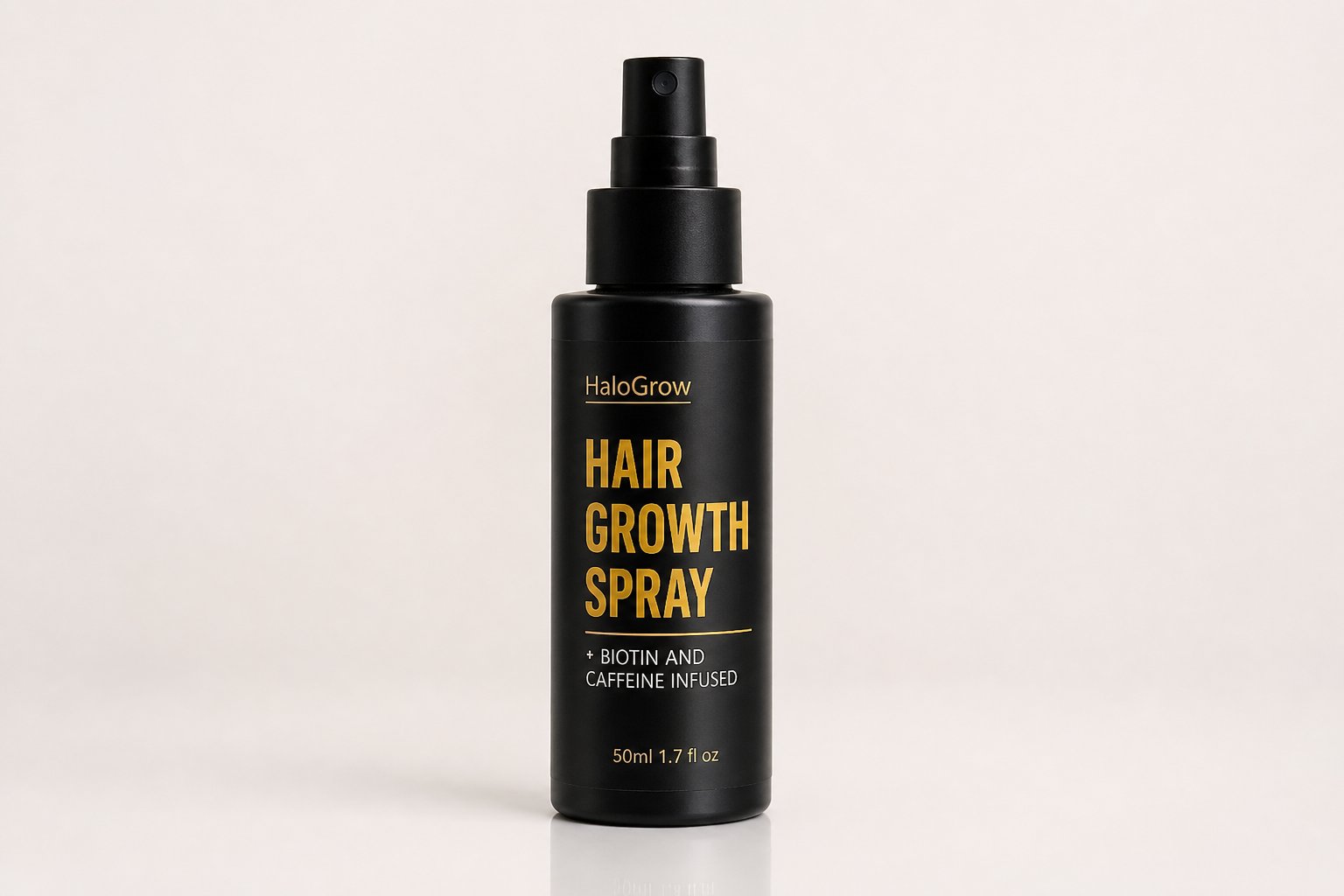 Le spray HaloGrow sur fond clair